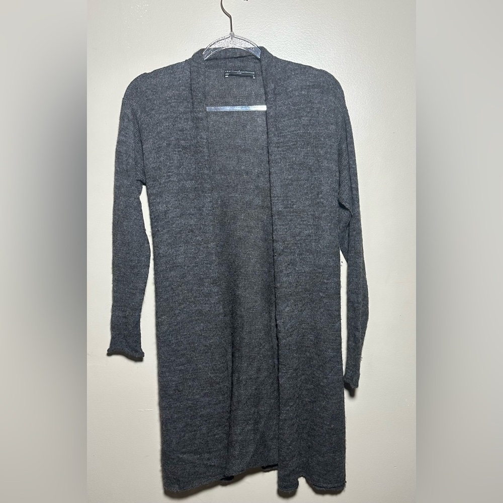Peruvian Connection Medium‎ Charcoal Gray Cardigan Sweater